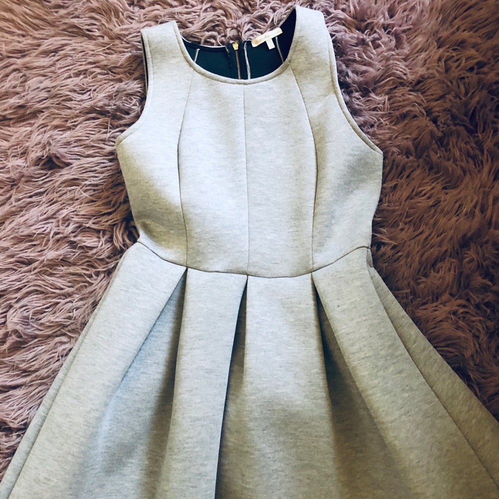 Gray breathable A-line dress